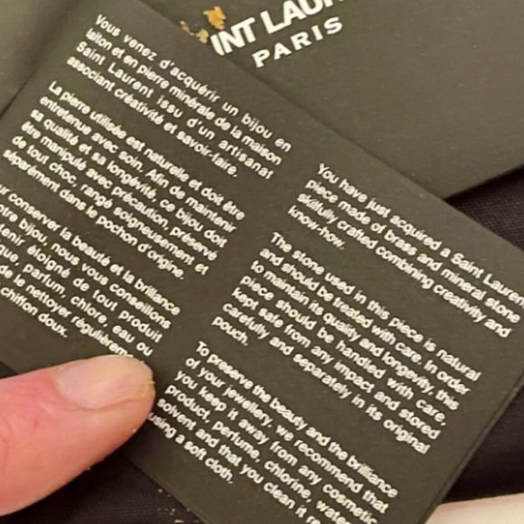 Authentic Saint Laurent Hedi Slimane 05 SS Bohemian Collection Stone Necklace - Picture 4 of 7